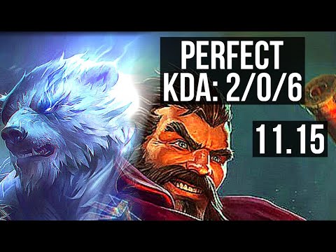VOLIBEAR vs GRAVES (JUNGLE) | 2/0/6, 1.4M mastery, 500+ games | BR Master | v11.15