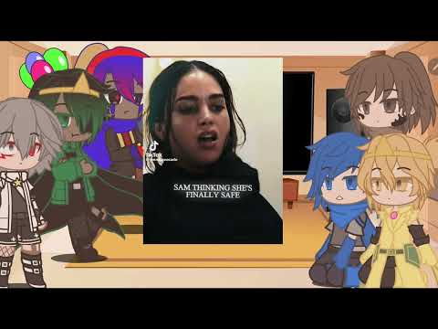 sans aus react to killer sans as tara from scream|fake blood|fake all|gacha club|repost|killer_sans4