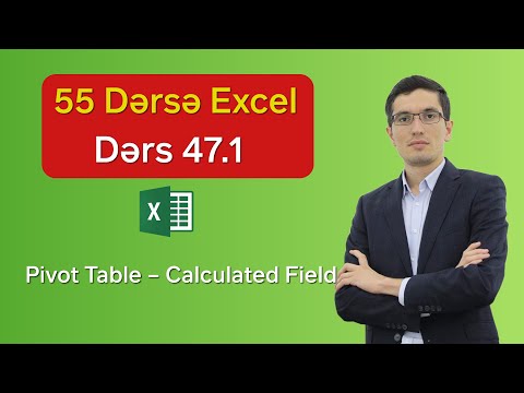 Excel dərs 47.1 - Pivot Table - Calculated Field