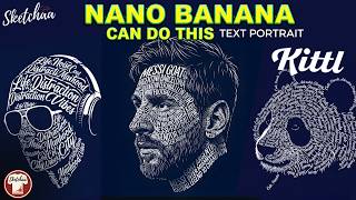 Nano Banana Pro Text Portrait Tutorial - Easy AI Typography Art | Kittl Design