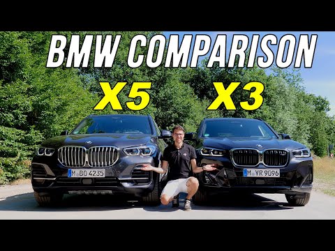 BMW X3 vs BMW X5 comparison REVIEW - which BMW SUV to buy? X5 40i vs X3 M40i