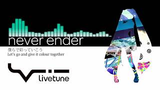 Hatsune Miku - never ender (English subs) [kz/livetune]