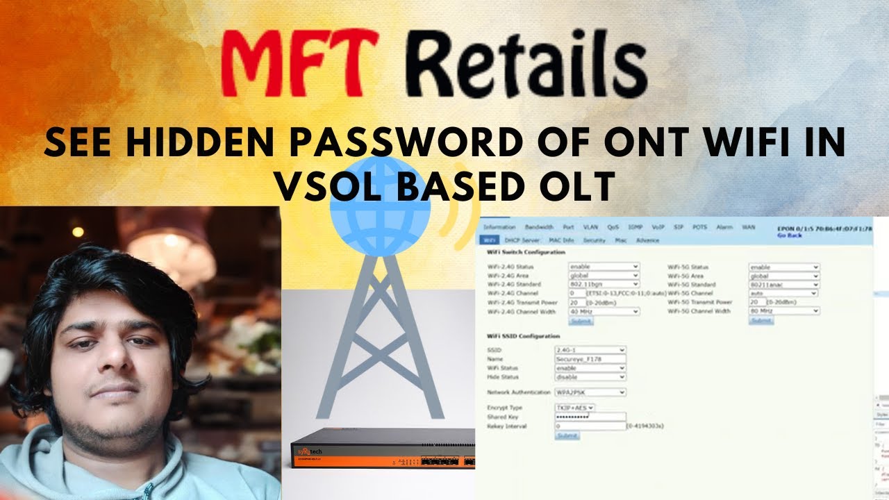 See Wifi  Password of Vsol ONT from VSOL OLT / Syrotech /Netlink