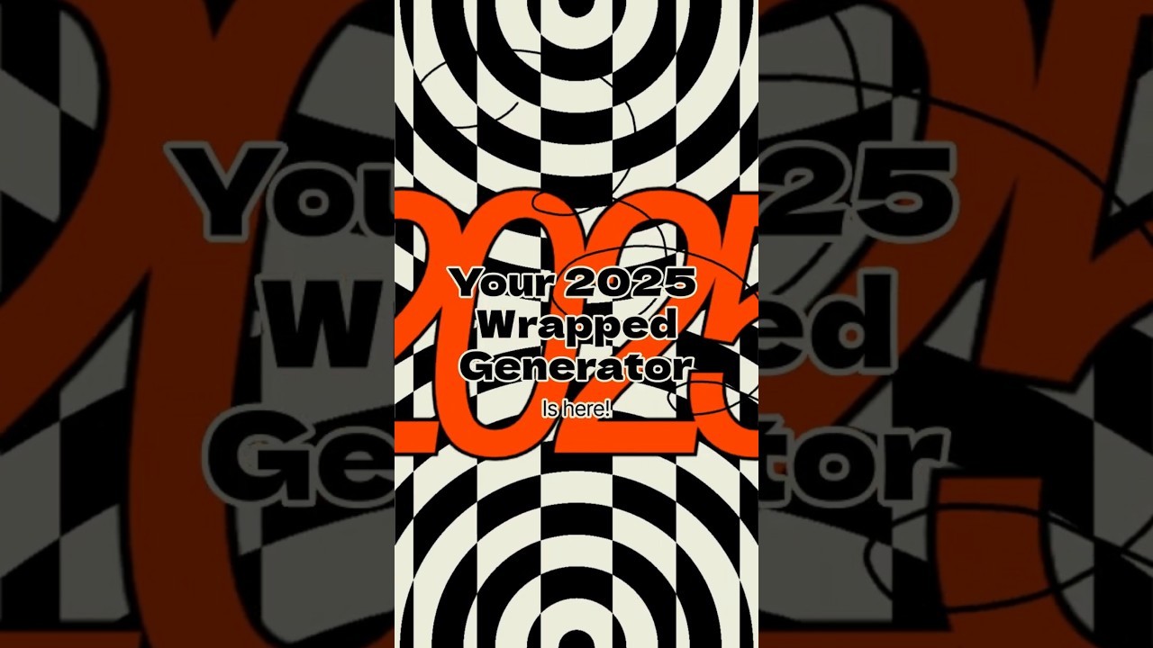 Spotify Wrapped 2025 Template & Generator