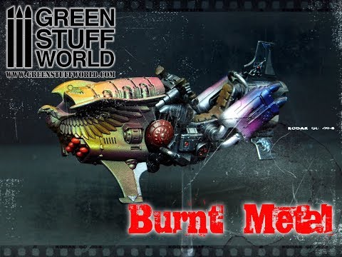 Burnt Metal Effect with Chameleon Paints / Efecto Metal quemado con pinturas Camaleon