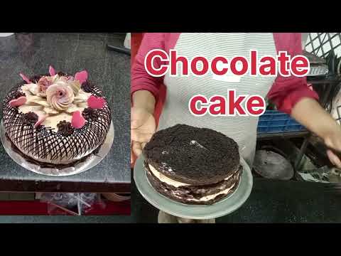 Chocolate cake  recipe #birthdaycake #viral #cakedecorating #cake idea