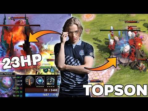 SUPER EPIC 23HP Basedefend Comeback by Topson Arc Warden, TI8 Flashbacks - Dota 2