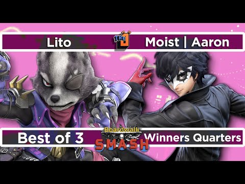 Moist | Aaron (Joker) vs Lito (Wolf) Winners Quarters - Boardwalk Smash #34 - SSBU