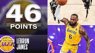 LeBron James Drops 46 Points - CAREER-HIGH 9 3PM 👑 | January 24, 2023