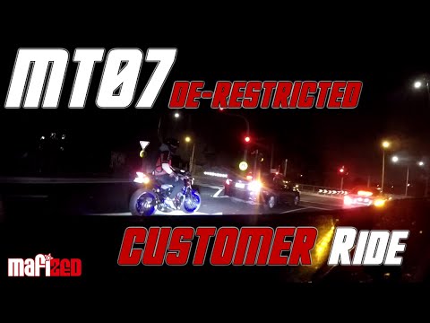 MT07 de-restricted Customer ride #2