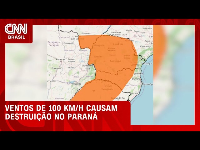 Novo alerta de chuva forte é emitido para estados do Sul do Brasil | CNN NOVO DIA