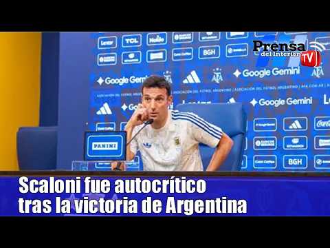 Scaloni fue autocrítico tras el triunfo de Argentina ante Mauritania