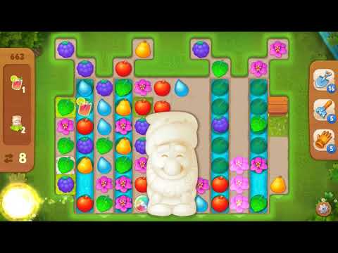 Gardenscapes Level 663 With No Boosters - Super Hard Level - Bonus Scene With Austin