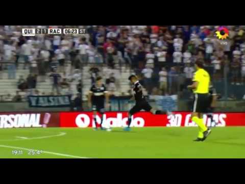Gol de Bou - Quilmes 2 Vs 1 Racing Club - Fecha 18 - Liga Argentina 2017