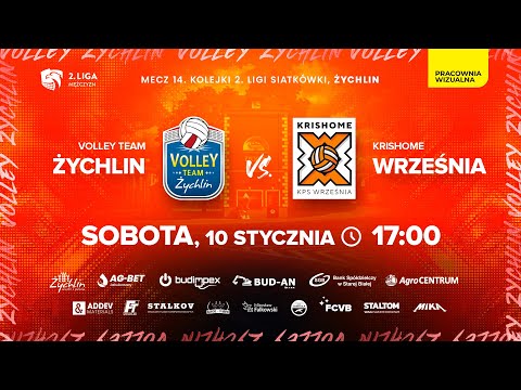 2 Liga. Volley Team Żychlin - KRISHOME Września | Mecz 14. kolejki Grupy A.
