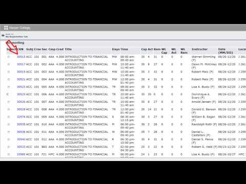 Harper College Registration Tutorial