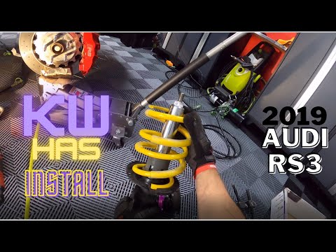 KW Height Adjustable Spring (HAS) Install on my 2019 AUDI RS3