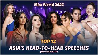 Top 12 Head to Head Speeches | Miss World 2026 Asia & Oceania (Fan Favourites)
