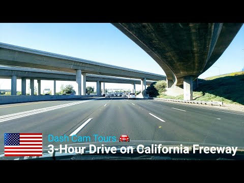 3-Hour Drive on California Freeway || Dash Cam Tours 🚘