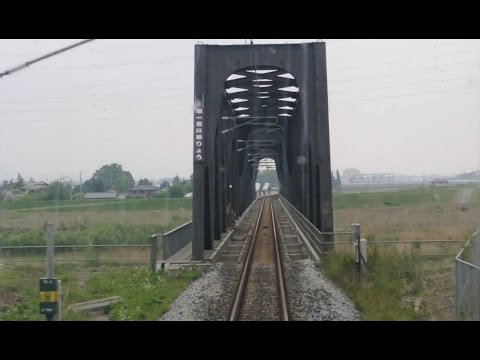 JR Ryōmō Line driver's view from Oyama to Takasaki in Japan