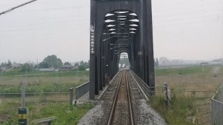 preview picture of video 'JR Ryōmō Line driver's view from Oyama to Takasaki in Japan'