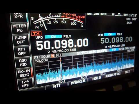 4Z1UF on 6m CW 11th JUN 2013 0815z
