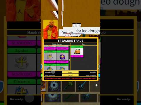 W/L.?🤯 Asked dough or kitsune for leo.!💀🥶   #bloxfruits #roblox #trending #shorts #trendingshorts