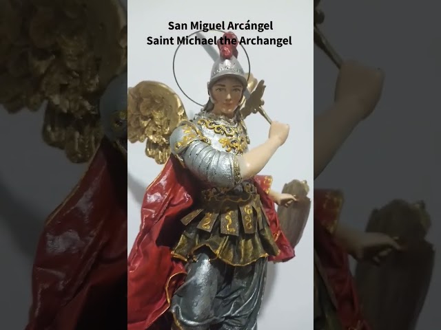 Vídeo relacionado con Arcángel Miguel Estatua El Gran Protector Battle Angel Figura, Figura de Resina Batalla Ángel Decoración de Pared para Cocinas Salón Exquisita Decoración de Esculturas para Colección