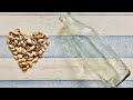 Bottle Art Pista Shells Bottle Decor