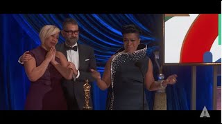 Mia Neal thanks her ancestors in a moving speech as she emotionally looks forward to other minorities, including Black trans women, winning Oscars. As many categories still largely include straight, white, and male nominees, it is often in the crafts and shorts categories where diversity has been able to push through. By eliminating eight categories from the telecast, those are eight more places where the Academy can continue to silence minority filmmakers and the films telling their stories. Watch Ma Rainey's Black Bottom on Netflix. 