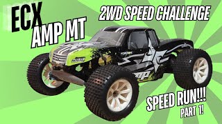 ECX Amp MT 2wd RC Speed Run Challenge @UrbanLegendRC @LindenRc215
