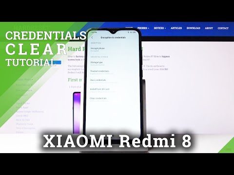 How to Clear Credentials in XIAOMI Redmi 8 – Erase Licenses & Certificates