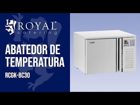 vídeo - Abatedor de temperatura - 29,5 L - Royal Catering - capacidade de congelamento: 4 kg / 209 min
