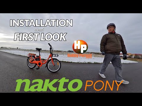 Nakto Pony Ebike - 20" City Cargo Electronic Bicycle : INSTALLATION & FIRST LOOK 2021