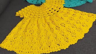 Uncinetto : Vestito bimba Greta Taglia 18/24 mesi