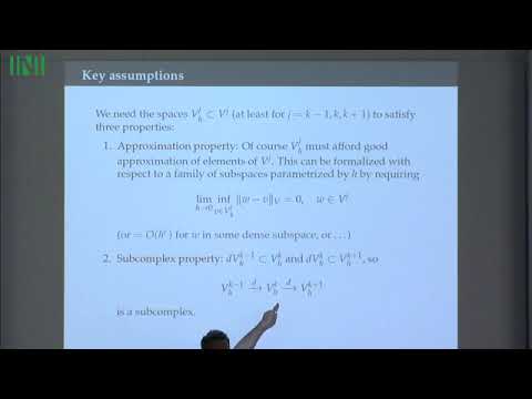 GCSW01 | Prof. Douglas Arnold | Finite Element Exterior Calculus - 3