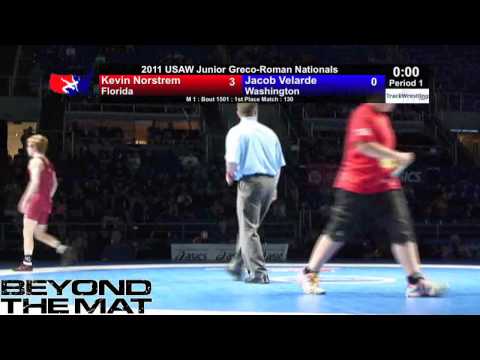Junior Greco Final 130 - Kevin Norstrem (FL) vs. Jacob Velarde (WA)