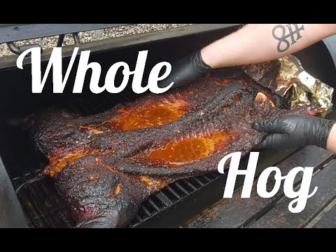 South Carolina-Style British Whole Hog Smoked Offset