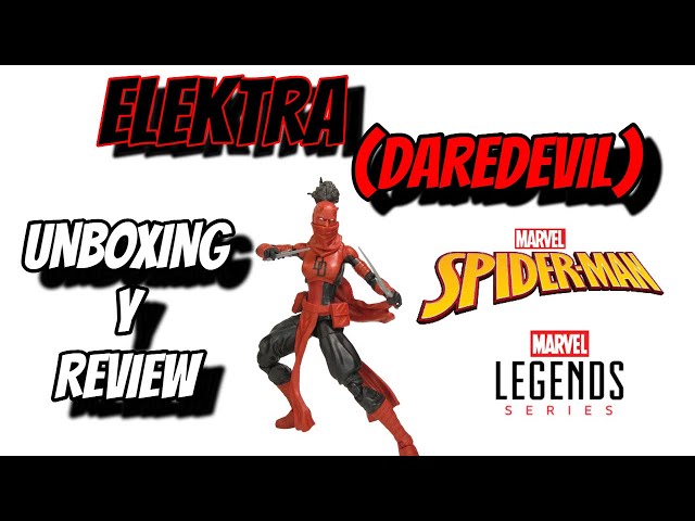 Vídeo relacionado con Hasbro Marvel Legends Series, Elektra Natchios Daredevil, Figuras coleccionables de 15 cm