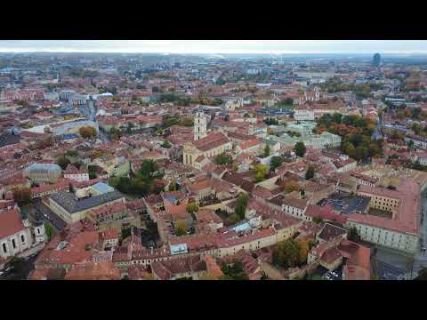 Vilnius Lithuania｜City Skyline, Old Town & River Views 4K Drone