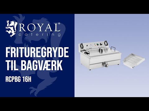 Produktvideo - Frituregryde til bagværk - 23 l - Royal Catering - 230 V