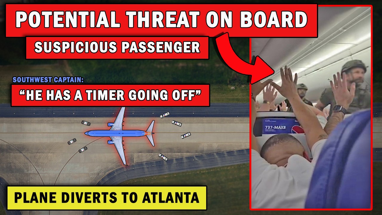 Radio Audio of SUSPICIOUS PASSENGER On Board | SWAT Team Boards the Plane