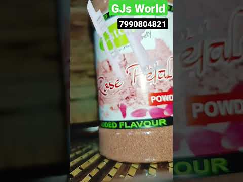 Beige dried rose petal powder, packaging type: plastic bottl...