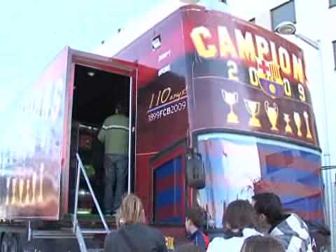 El Bus dels Campions a Calafell i El Vendrell