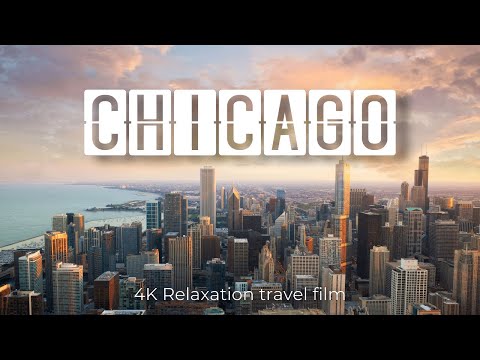 Relaxing Piano Music - Chicago 4K - USA 🇺🇸