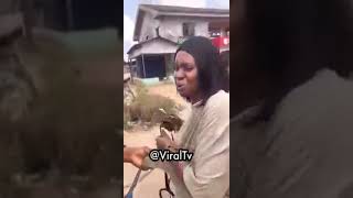 Lady Strips Naked On Street For Money