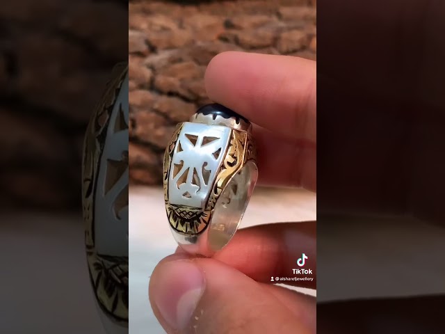 حجر زفير افريقي كبش صياغه مذهبه صياغه الشريف