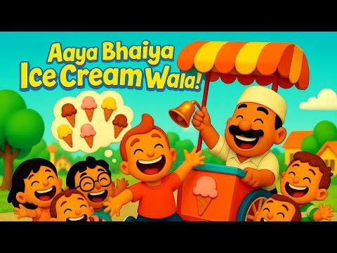 Ice Cream Wala |  Aaya Bhaiya Ice Cream Wala Poem | Hindi song for kids