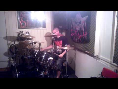Tomi Ruohonen a.k.a. Schlong Tom (Atretic Intestine & Cumbeast) - Drum Rehearsal clip