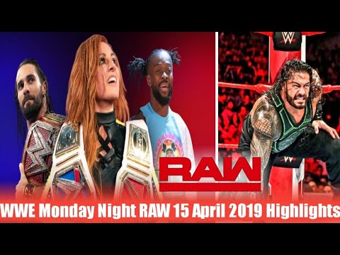 WWE Monday Night Raw 15th April 2019 Full Highlights ! WWE Raw 15/04/2019 Highlights ! Roman Returns